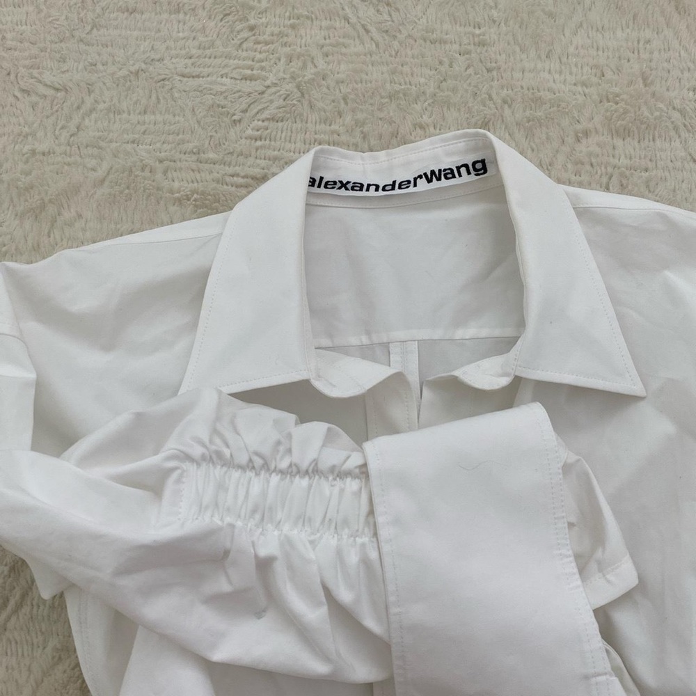 Alexander Wang Oversized Button Down Ruched Shirt - image 4